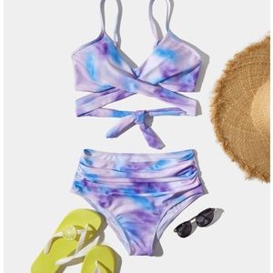 Tie Back Ruched Bikini